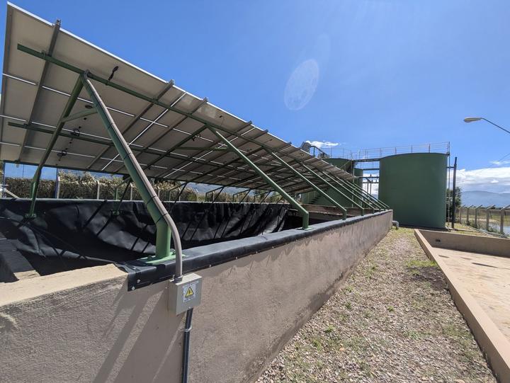 The Ucureña wastewater treatment plant.